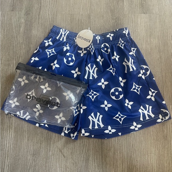 Bravest Studios Blue NYC Mesh Shorts - Picture 2 of 3